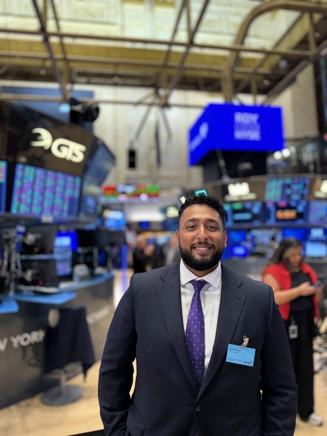 Kevin Shah outside the firm